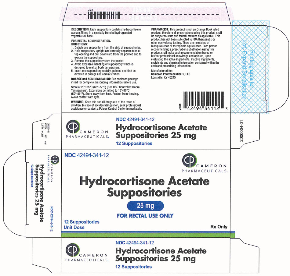 PRINCIPAL DISPLAY PANEL - 25 mg Suppository Blister Pack Box