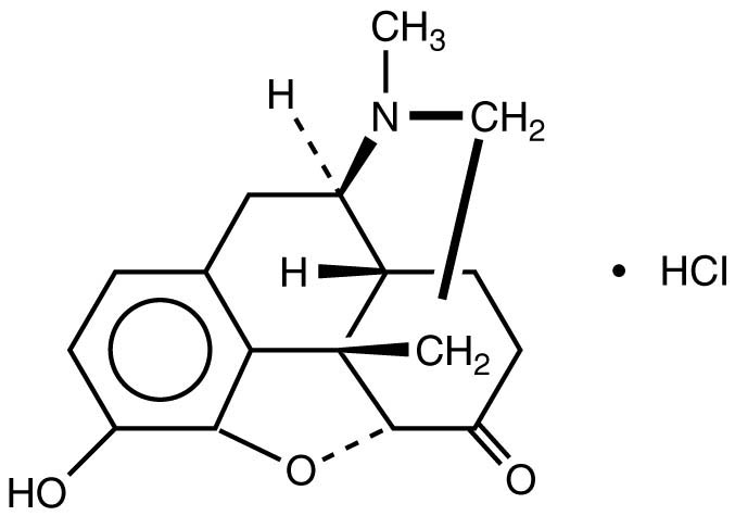 structural formula hydromorphone hydrochloride