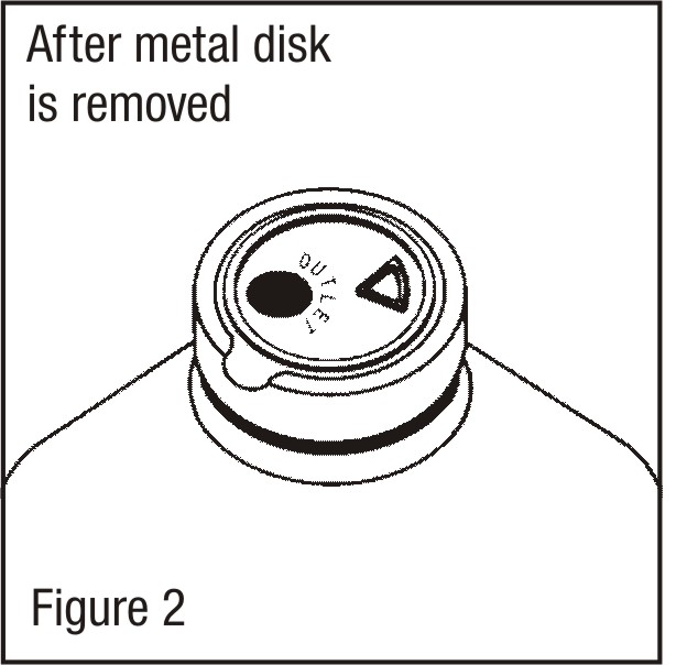 Figure 2 - After metal disk is removed