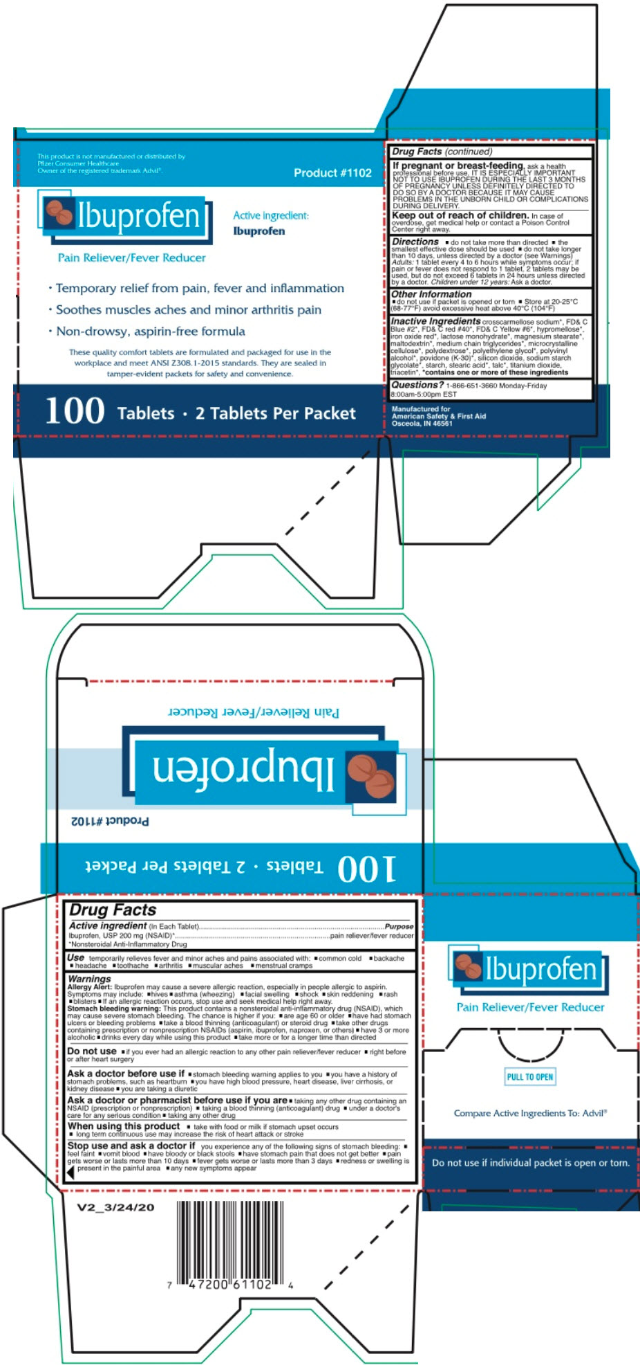 PRINCIPAL DISPLAY PANEL - 100 Tablet Packet Box