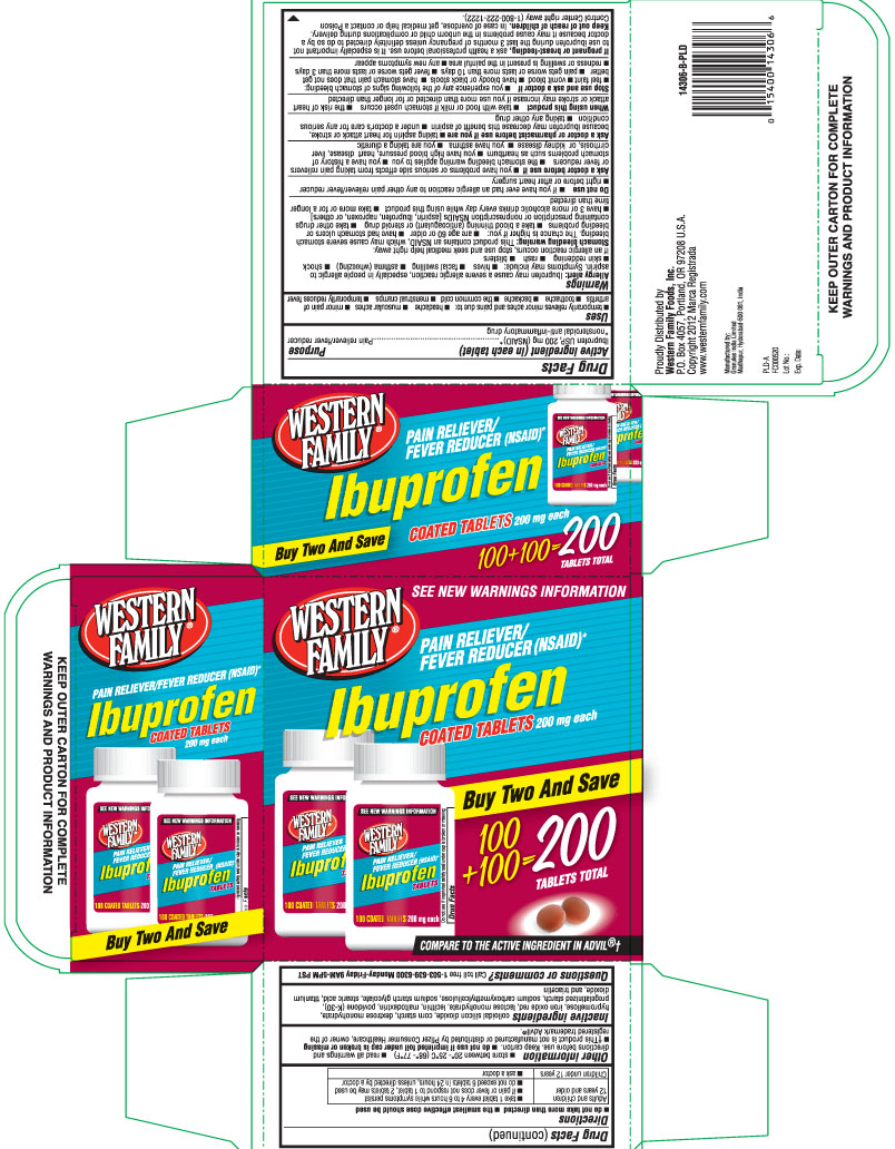 western family ibuprofen 200 mg coated tablets