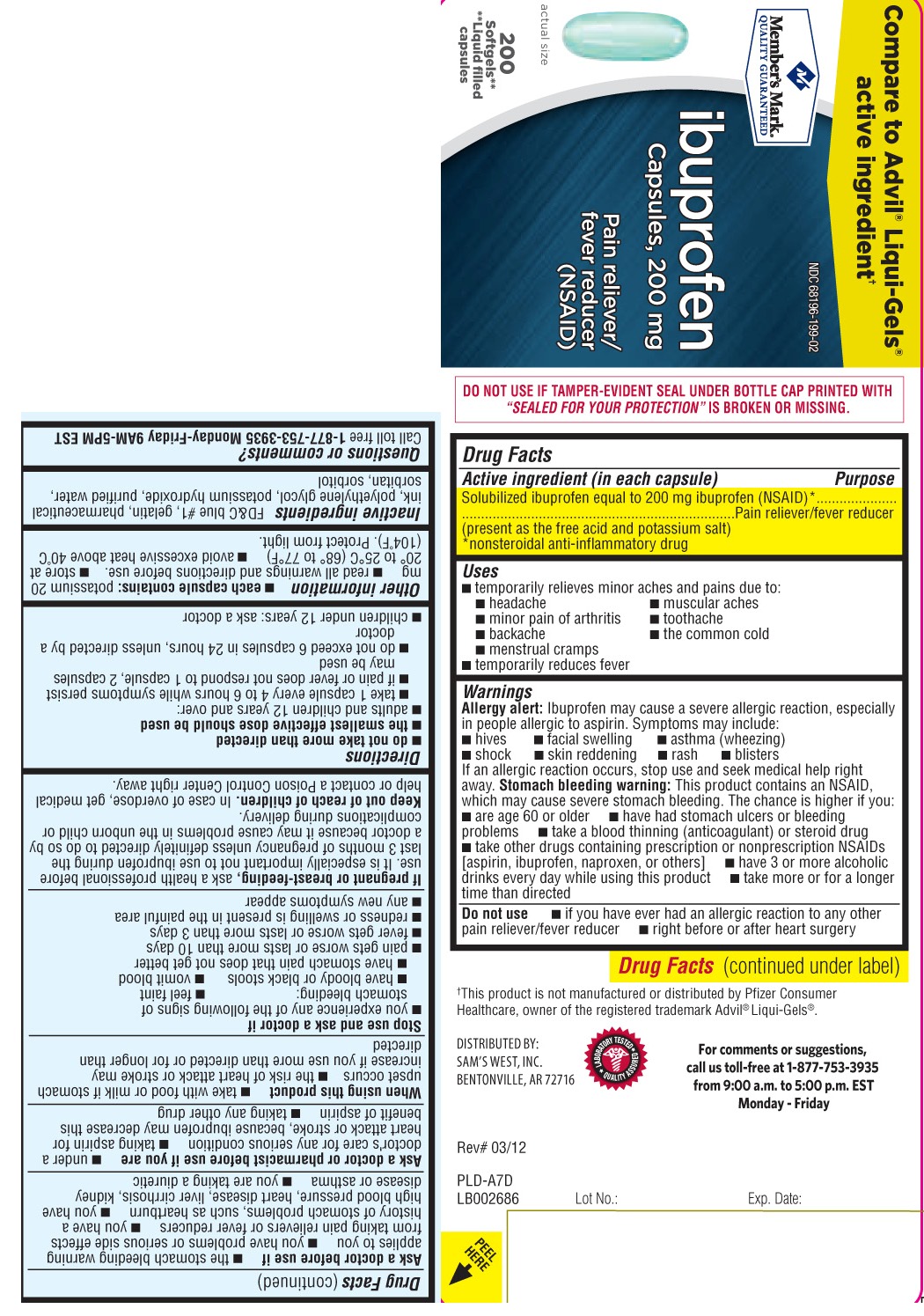 Solubilized ibuprofen equal to 200mg ibuprofen (NSAID)* (present as the free acid and potassium salt) *nonsteroidal anti-inflammatory drug