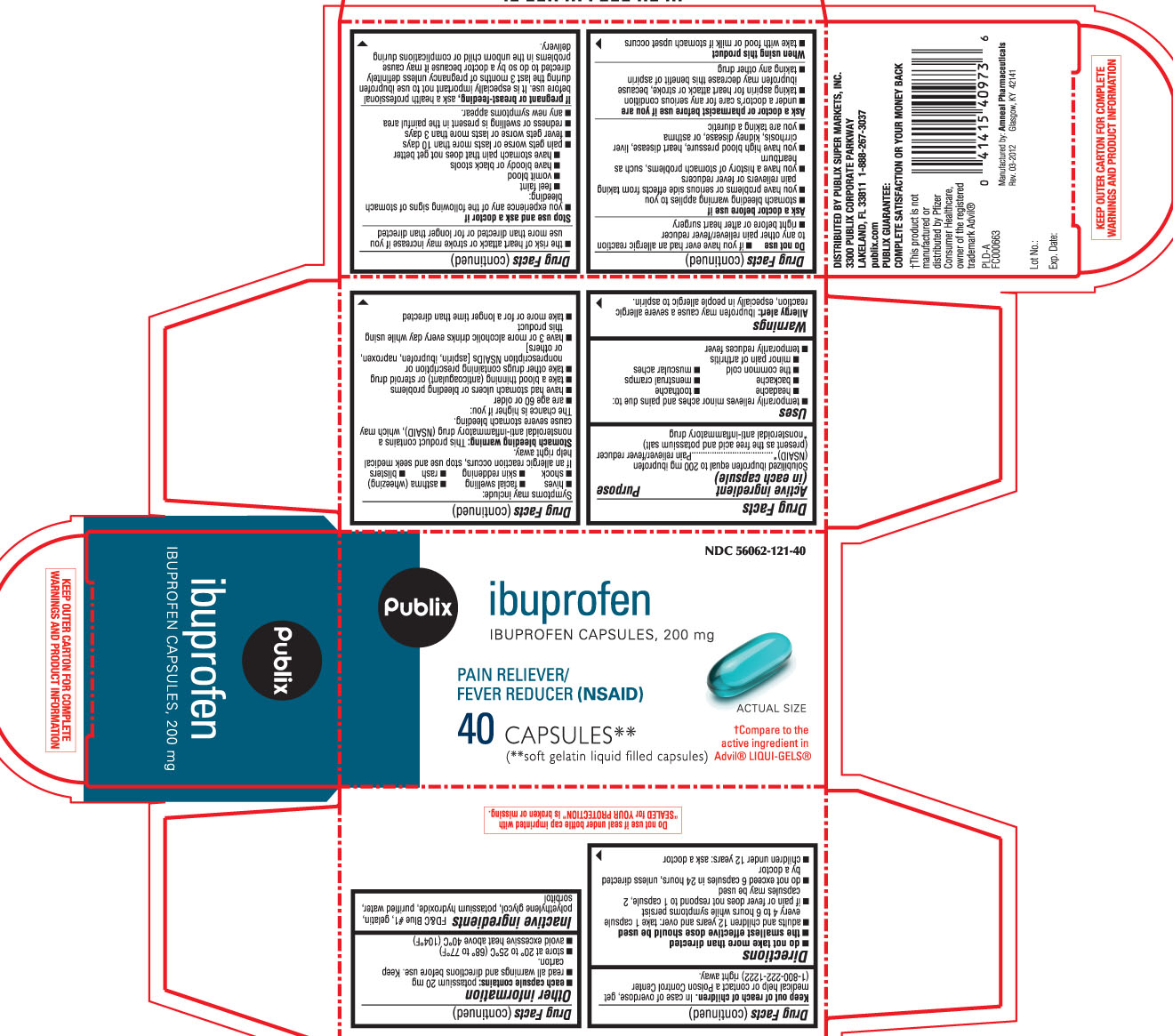 publix ibuprofen capsules 200 mg 40 count