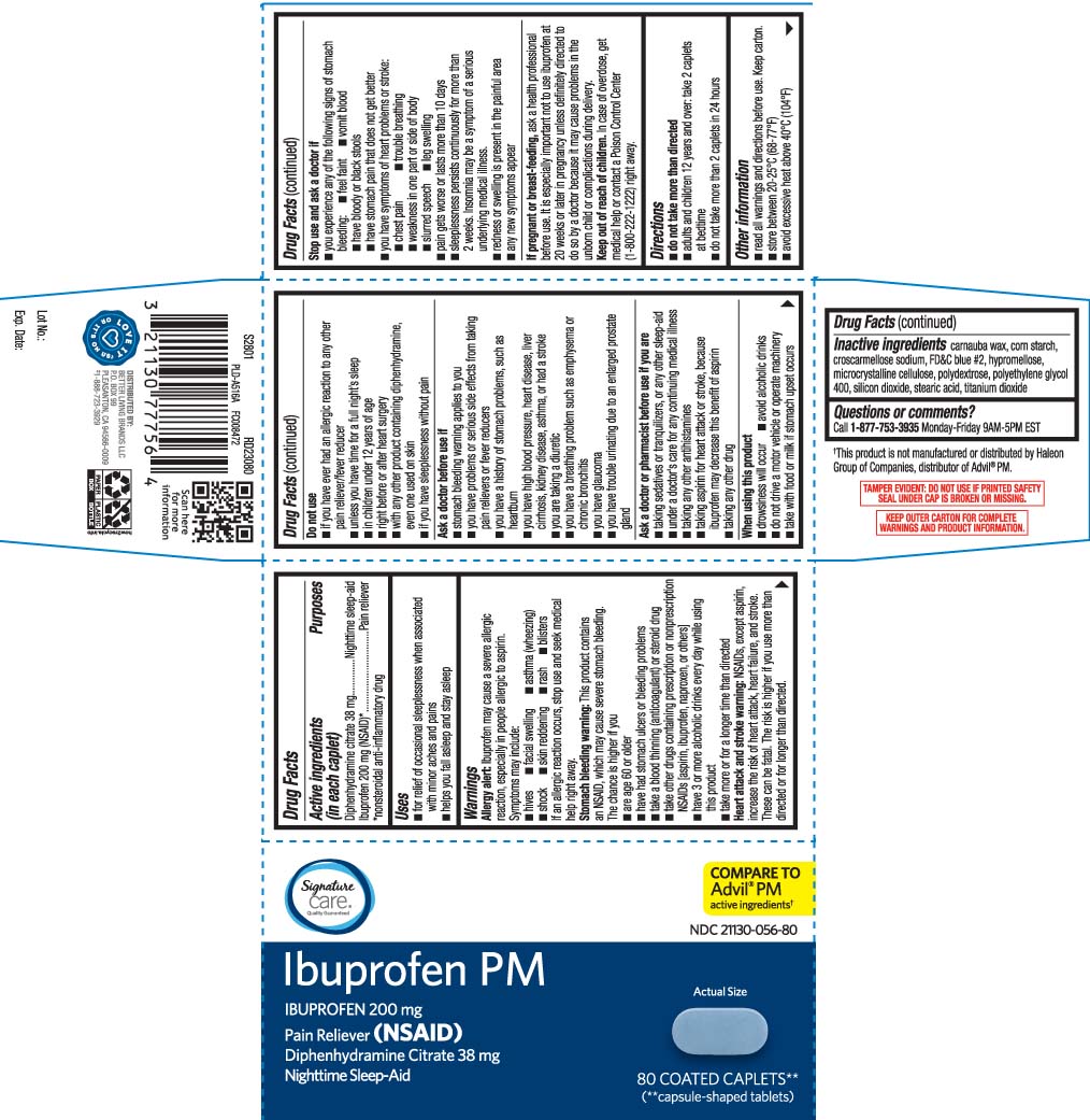 Diphenhydramine Citrate 38 mg, Ibuprofen 200 mg (NSAID)* *nonsteroidal anti-inflammatory drug
