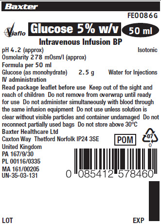 Glucose FE0086G Representative Container Label