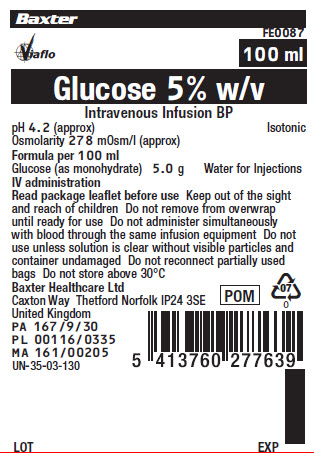 Glucose FE0087 Representative Container Label