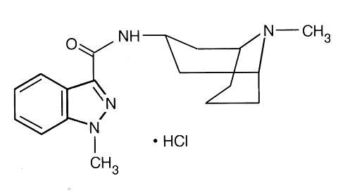 Chemical structure for granisetron hydrochloride