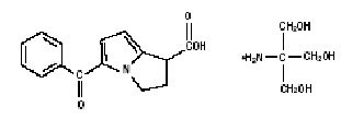 Ketorolac Tromethamine structural formula