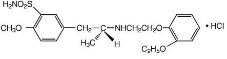 tamsulosin hydrochloride structural formula