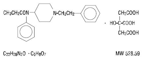 Fentanyl Citrate Structural Formula