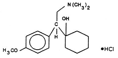 Venlafaxine hydrochloride structural formula