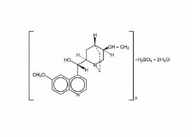 Structural formula for quinidine