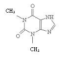 Theophylline Structural formula