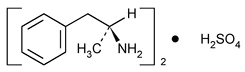  Dextroamphetamine sulfate Structural Formula