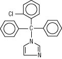 structural formula for clotrimazole