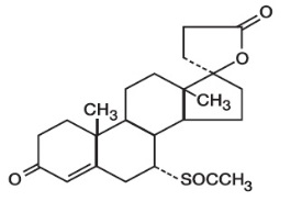 Spironolactone structural formula