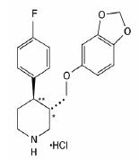 chemical structure for paroxetine hydrochloride