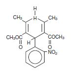 Nifedipine structural formula