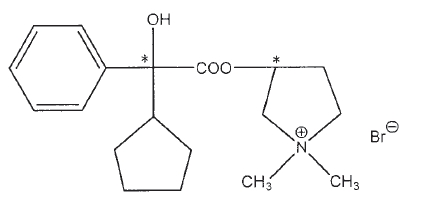 Glycopyrrolate structural formula