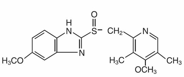 Omeprazole structural formula
