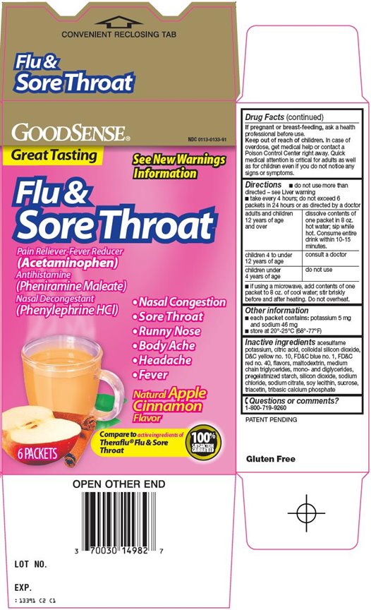Flu and Sore Throat Carton Image #1