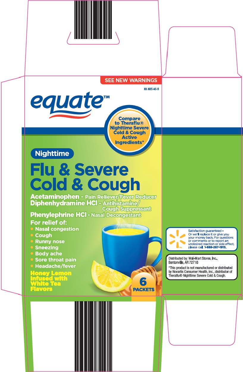 Equate Nighttime Flu & Severe Cold & Cough image 1