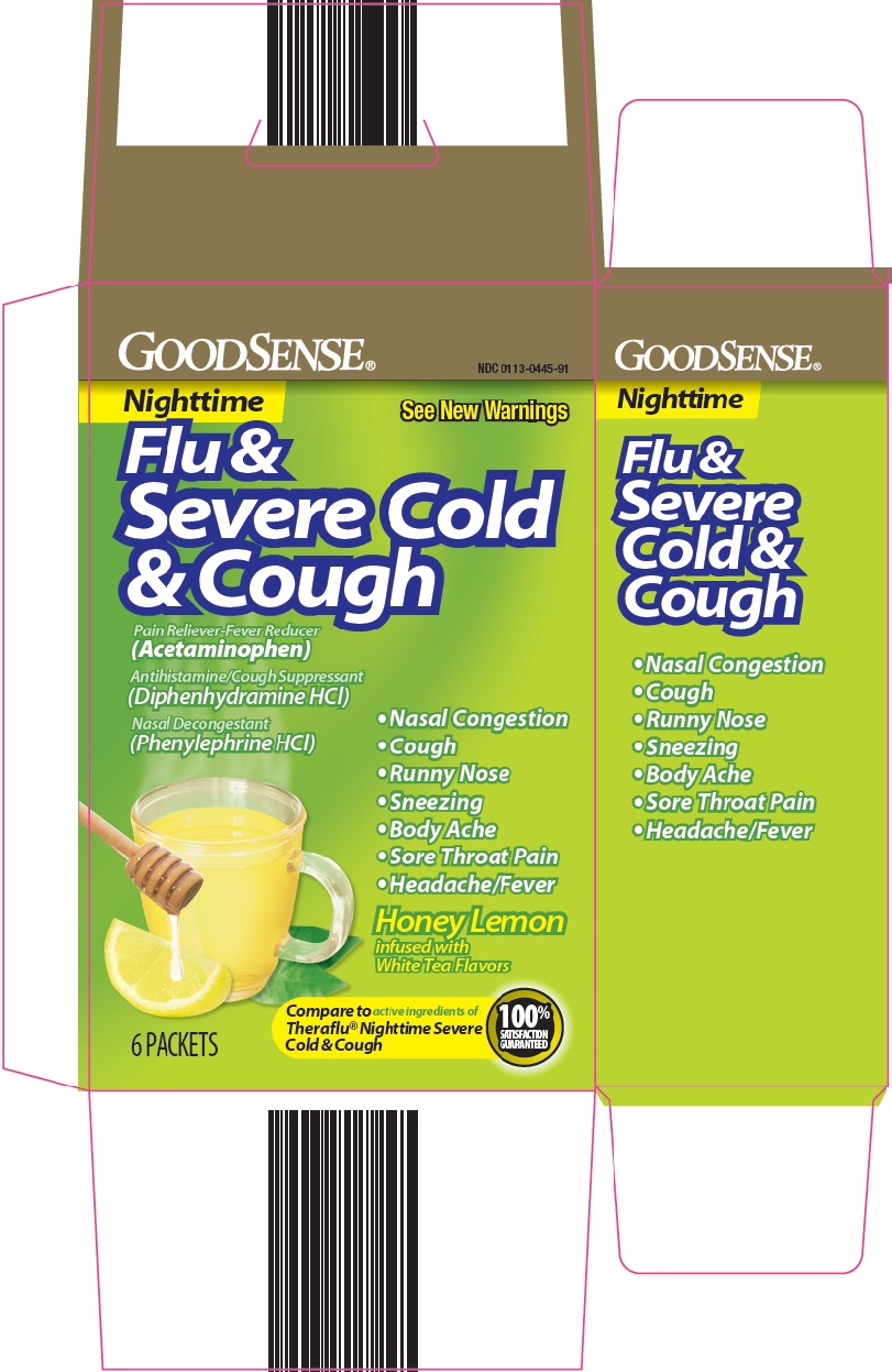 GoodSense nighttime Flu & Severe Cold & Cough image 1