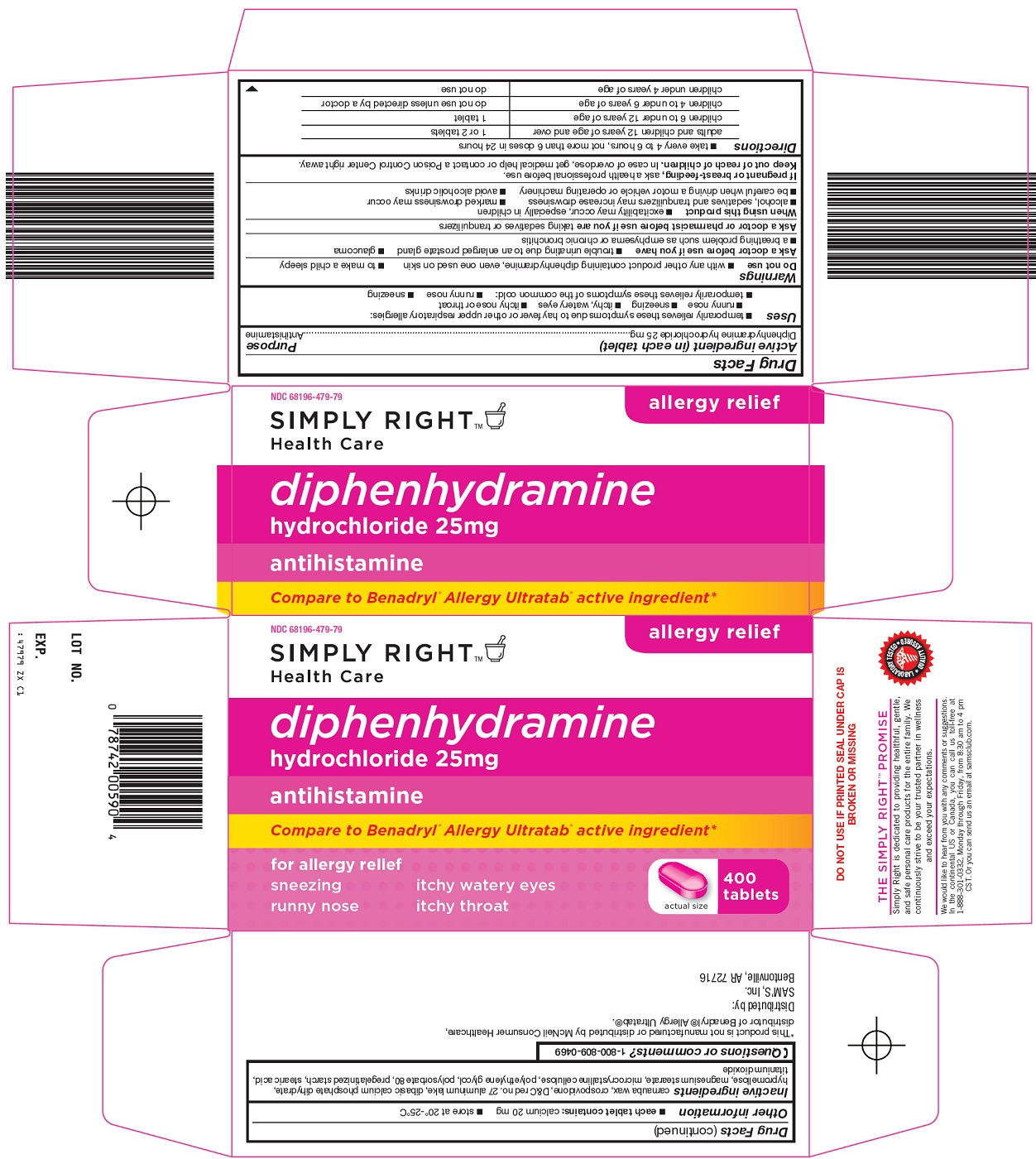 Diphenhydramine Hydrochloride 25mg Carton Image