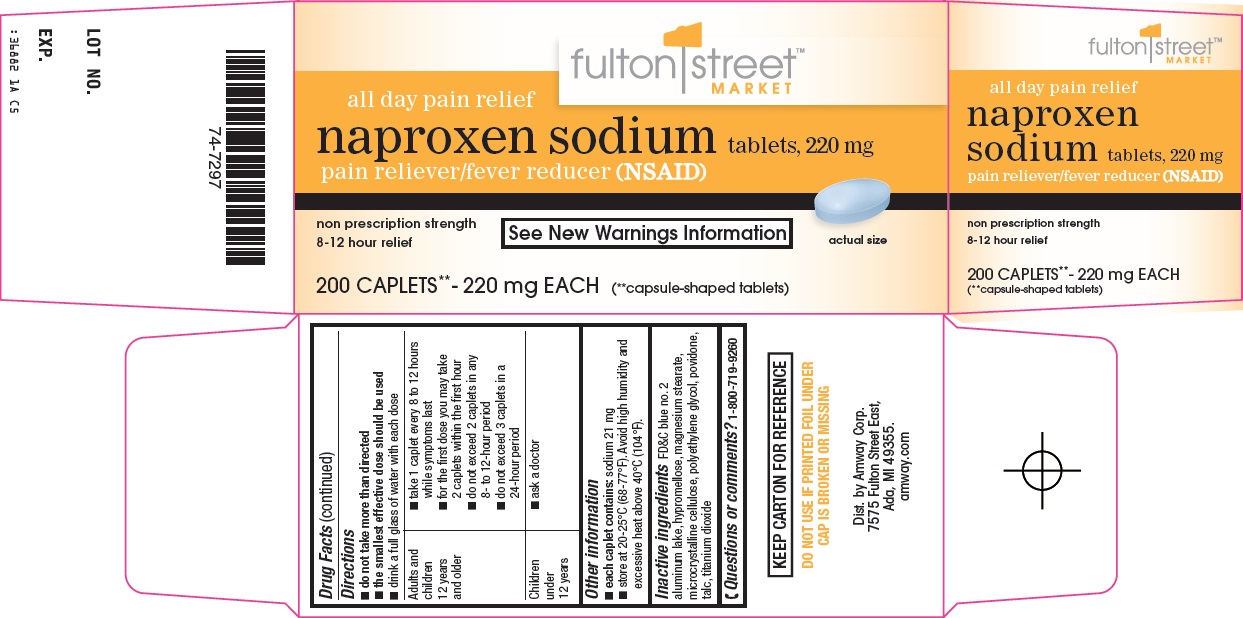 Fulton Street Market Naproxen Sodium Tablets, 220 mg
