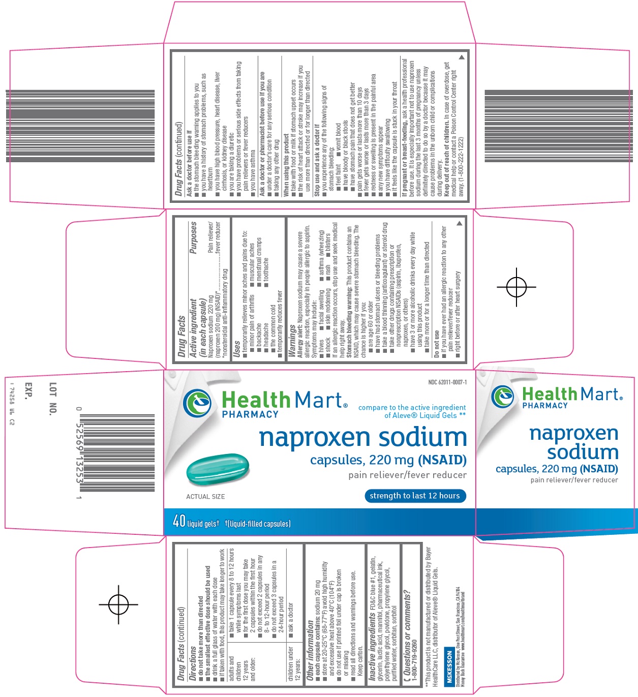 Naproxen Sodium Capsules, 220 mg (NSAID) Carton Image