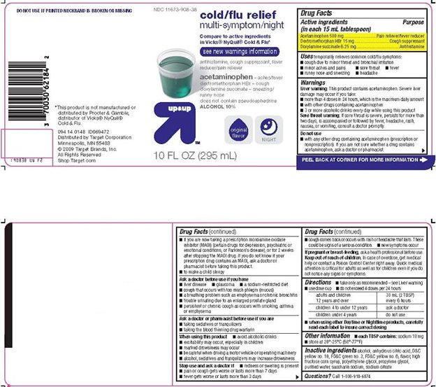 Cold/Flu Relief Multi-Symptom/Night Liquid Label