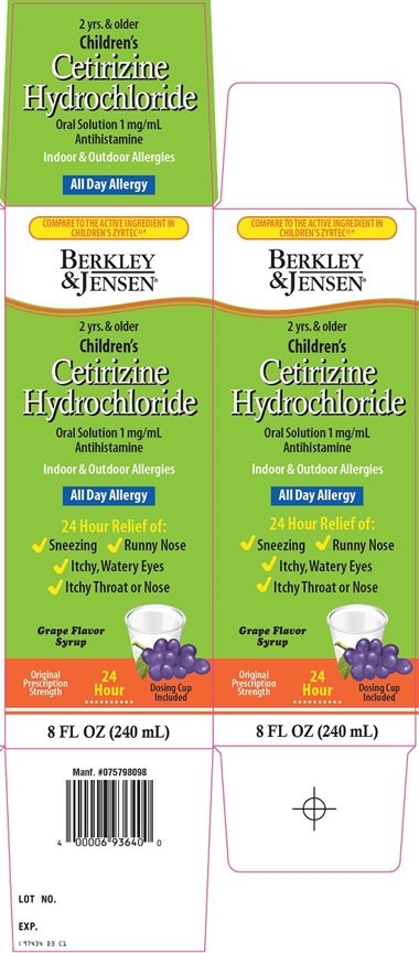 Children's Cetirizine Hydrochloride Oral Solution 1 mg/mL Carton Image 1