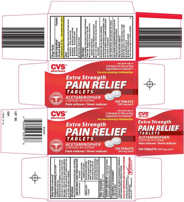 Extra Strength Pain Relief Tablets Carton