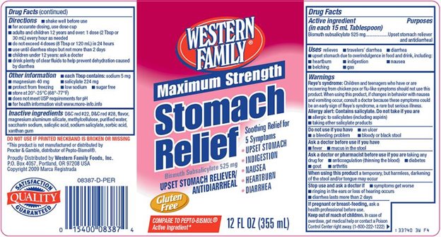 Stomach Relief Label