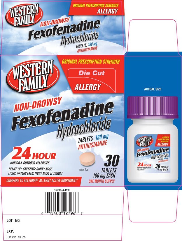 Fexofenadine Hydrochloride Tablets, 180 mg Carton Image 1