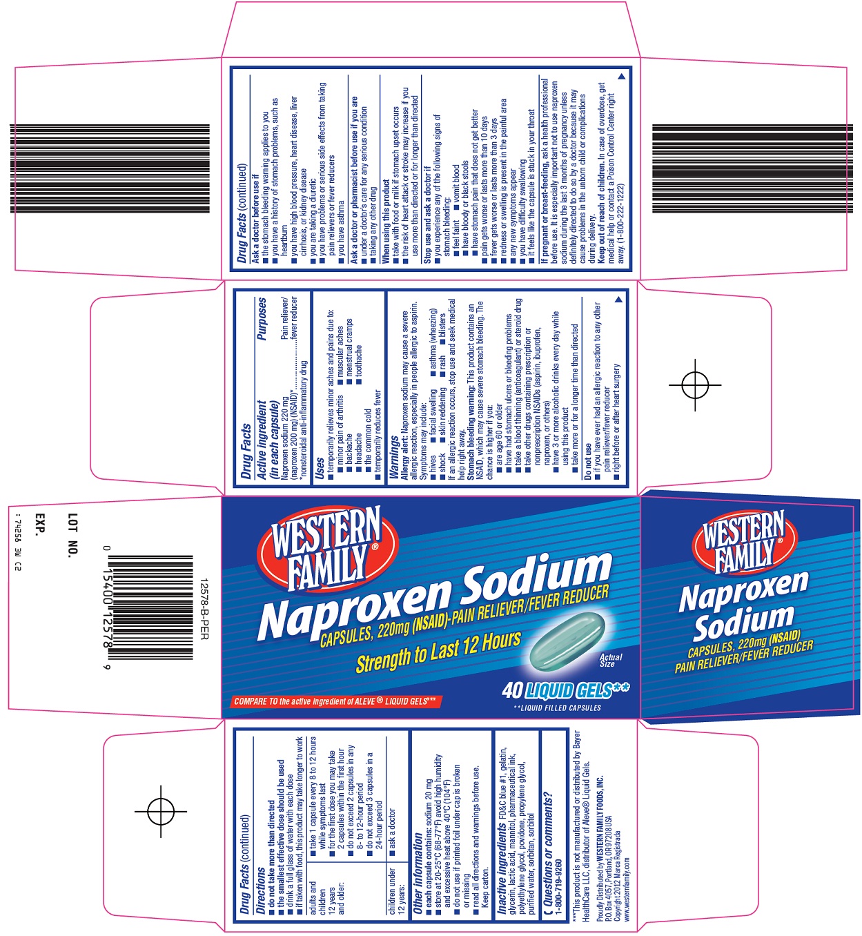 Naproxen Sodium Capsules, 220mg (NSAID) Carton Image
