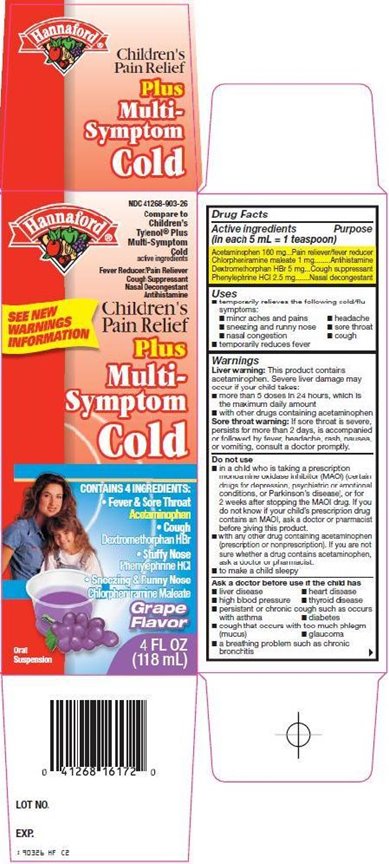 Children's Pain Relief Plus Multi-Symptom Cold Carton Image 1