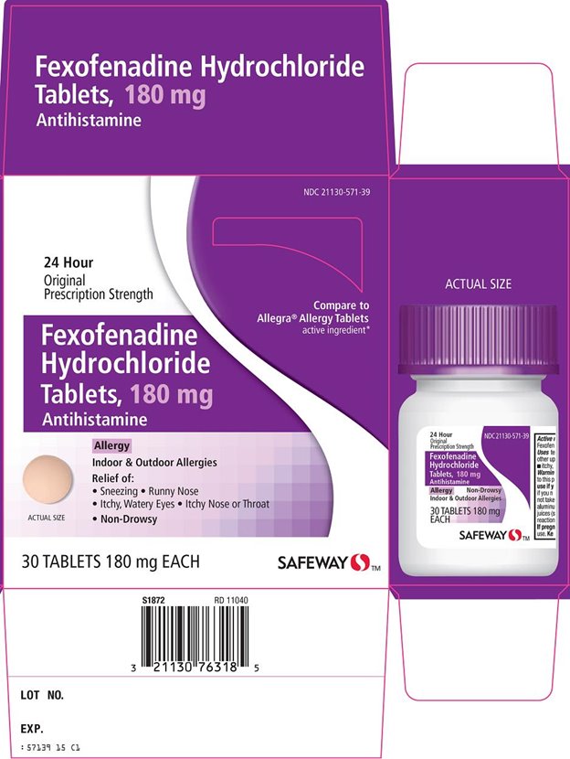 Fexofenadine Hydrochloride Tablets, 180 mg Carton Image 1