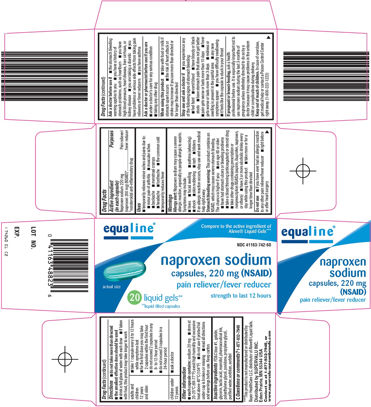 Naproxen Sodium Capsules, 200 mg (NSAID) Carton Image