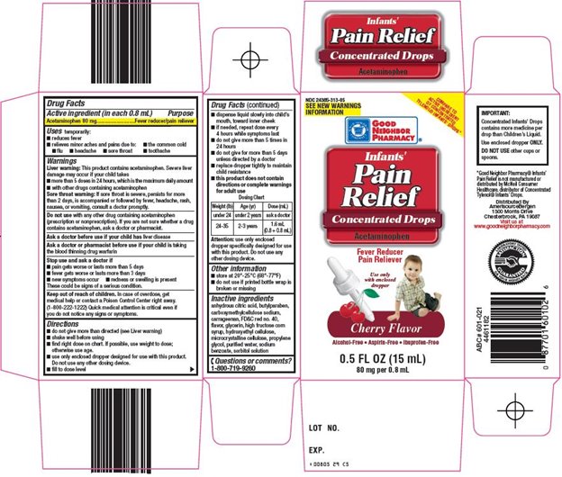 Infants' Pain Relief Concentrated Drops Carton