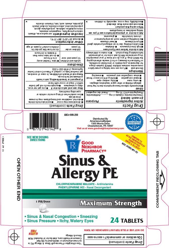Sinus and Allergy PE Carton
