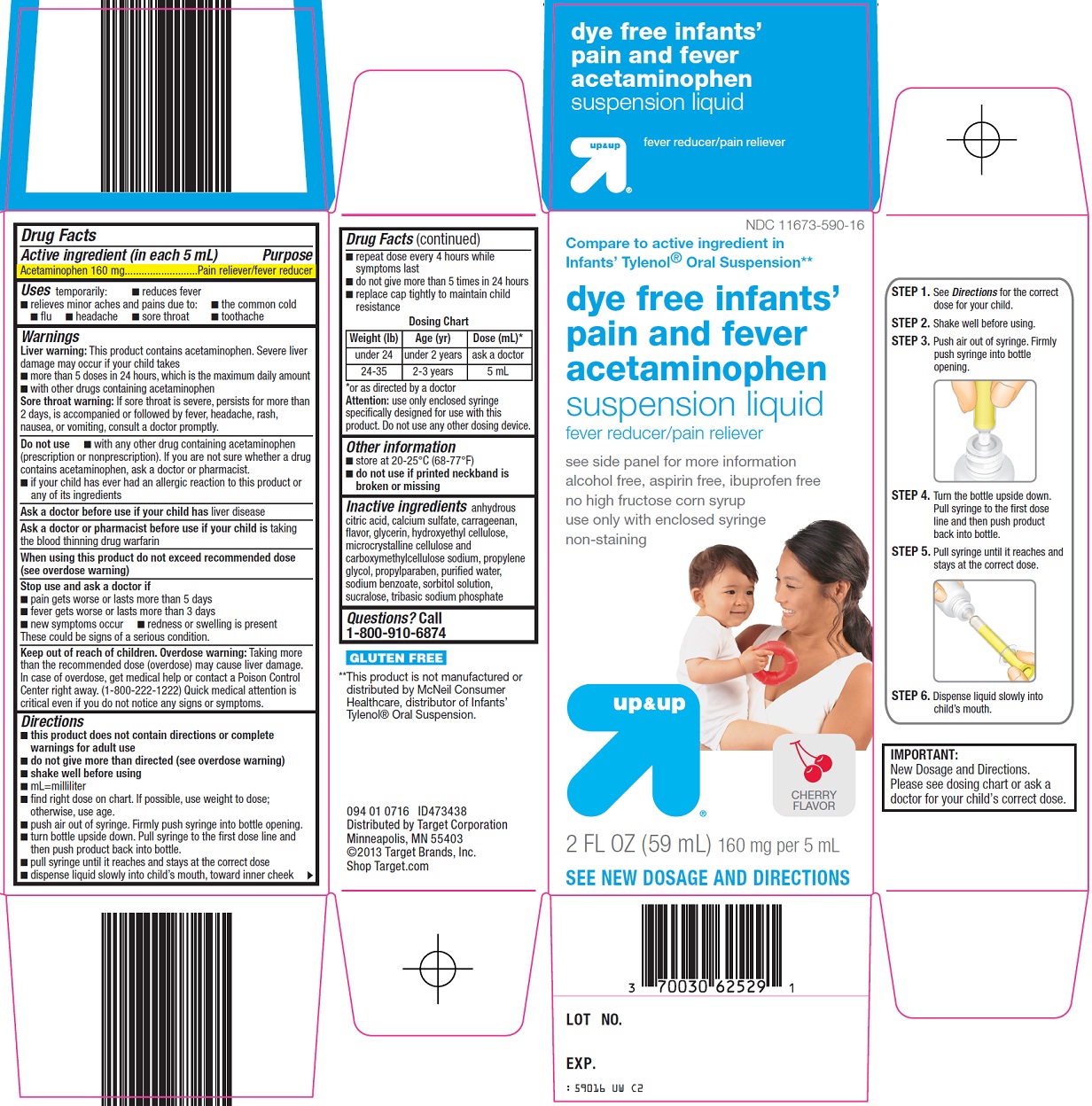 Up and Up Dye Free Infants' Pain and Fever Acetaminophen Image
