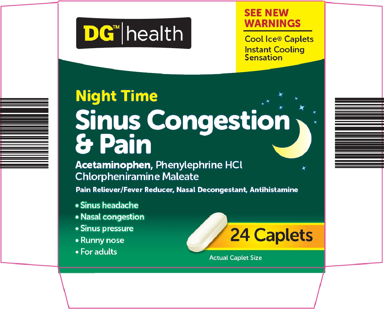 DG Health Night Time Sinus Congestion & Pain image 1