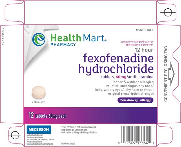 Fexofenadine Hydrochloride Tablets, 60mg Carton Image 1