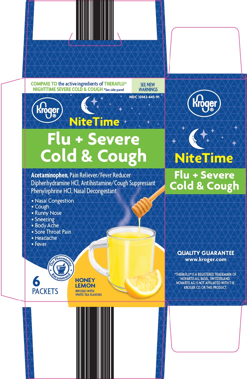 Kroger Nite Time Flu + Severe Cold & Cough image 1