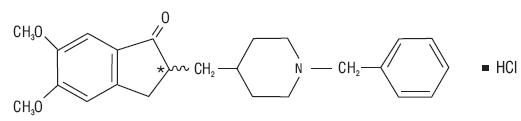Donepezil hydrochloride Structural formula