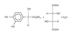 Norephinephrine structure