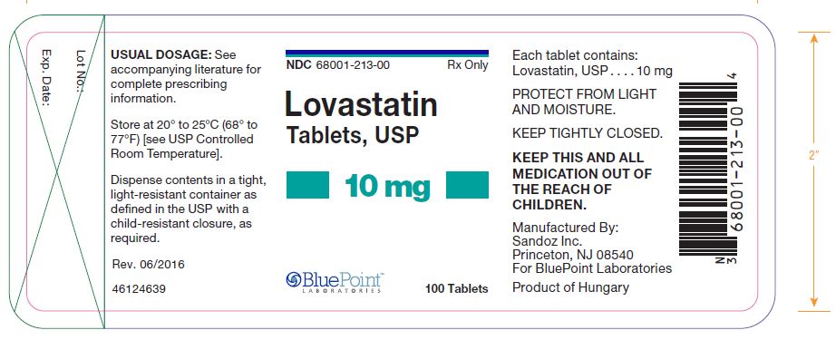 Lovastatin Tablets 10mg 100 Tablets Rev 06-16 Product of Hungary