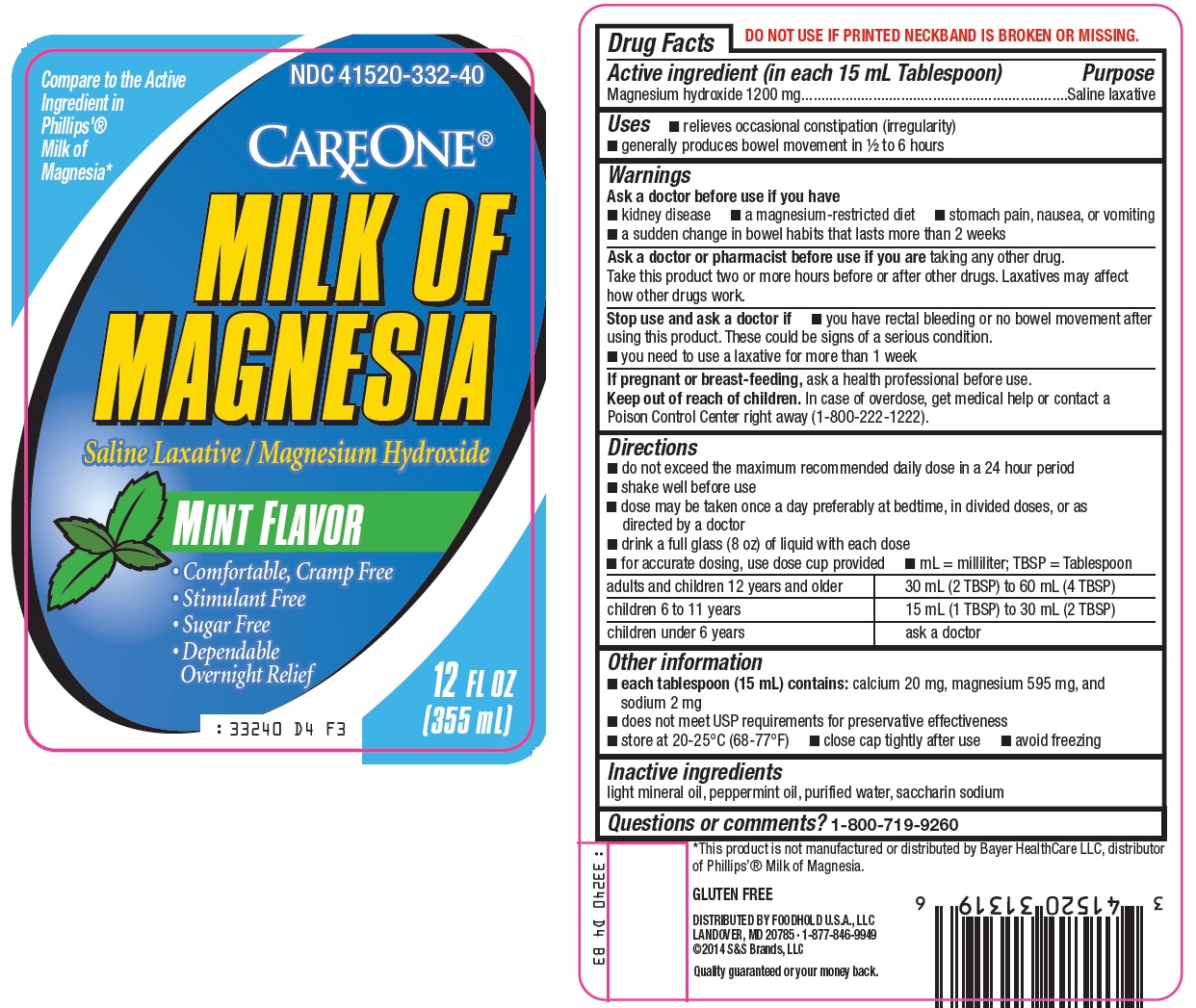 CareOne Milk of Magnesia