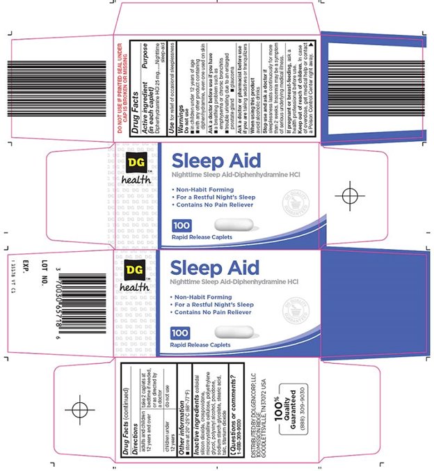 Sleep Aid Caplets Carton